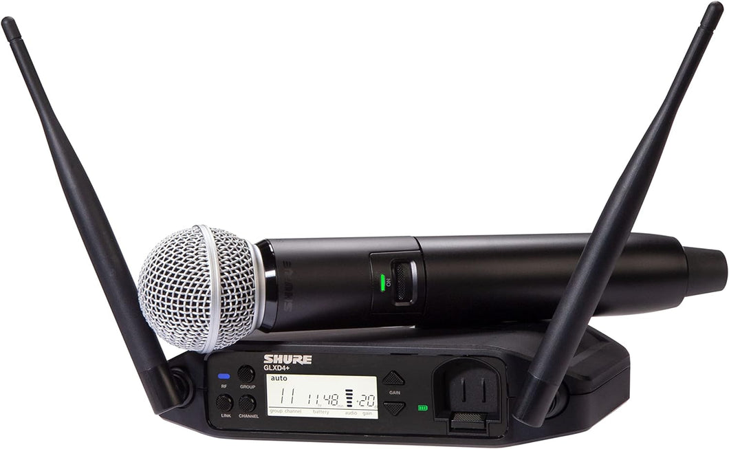 Shure GLXD24+/SM58 Dual Band Pro Digital Wireless Microphone System