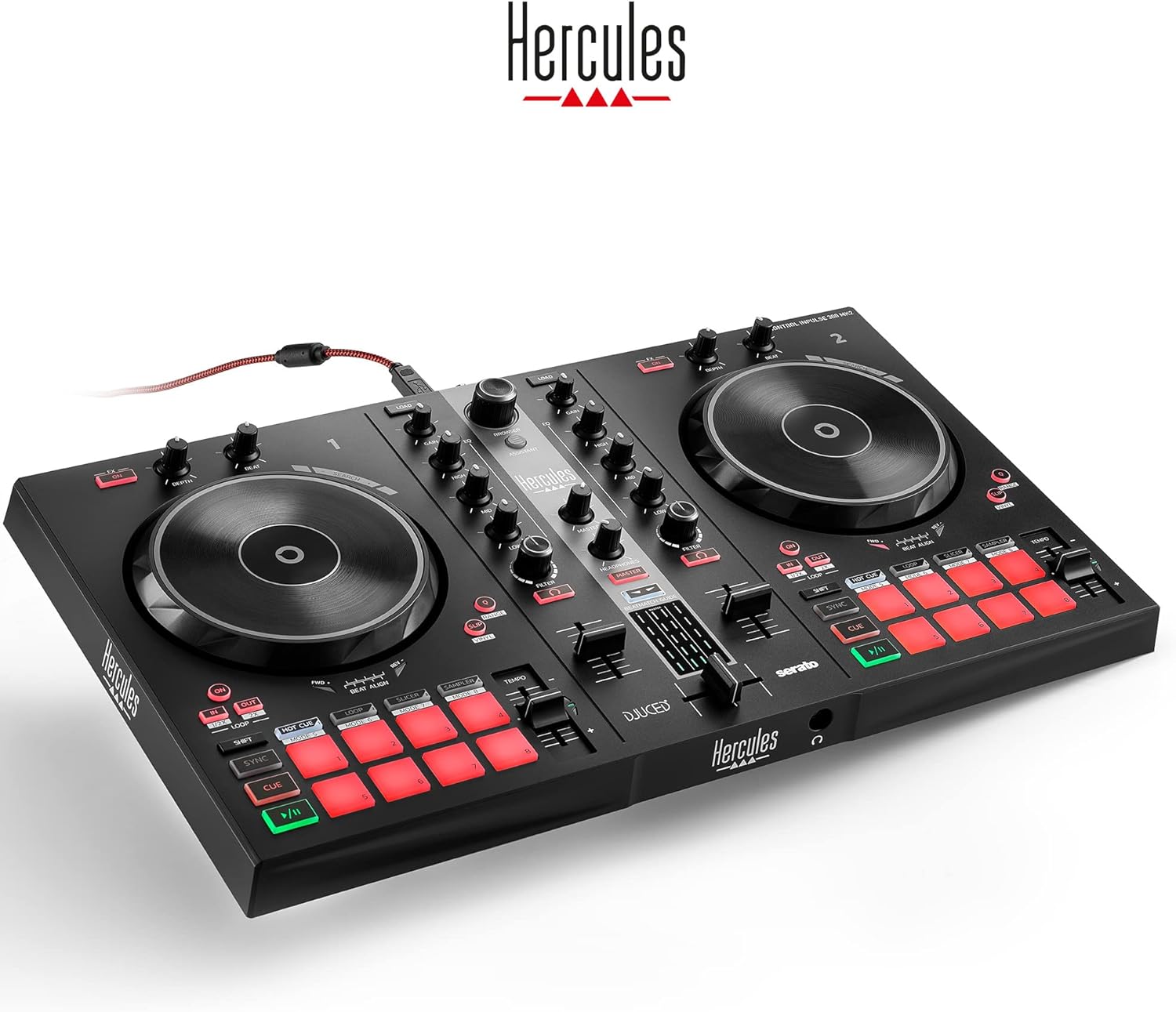 Hercules DJControl Inpulse 300 MK2 – USB DJ controller – 2 decks