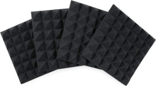 Load image into Gallery viewer, Gator Frameworks 2” Thick Acoustic Foam Pyramid Panels 12”x12”; Charcoal (4) Pack
