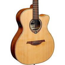 Load image into Gallery viewer, Lag Guitars Tramontane T170ACE Auditorium Cutaway Acoustic-Electric Guitar Satin Natural
