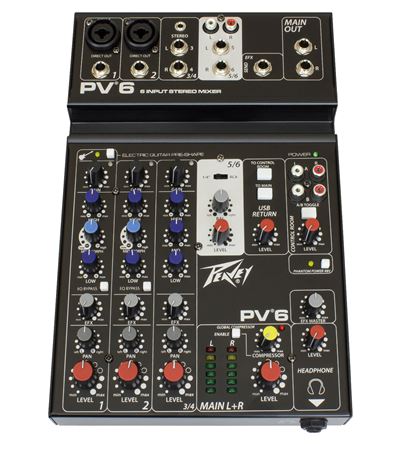 PEAVEY 6 CHANNEL  MIXER