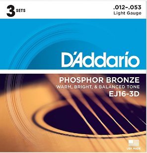 D'Addario Phosphor Bronze Strings