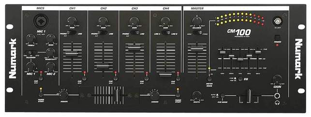 Numark CM100 - 4 Channel DJ Mixer CM100 B&H Photo Video